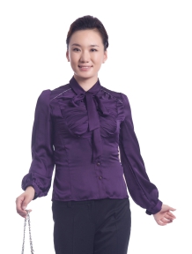 SAPN31F  女長袖商務職業裝襯衫